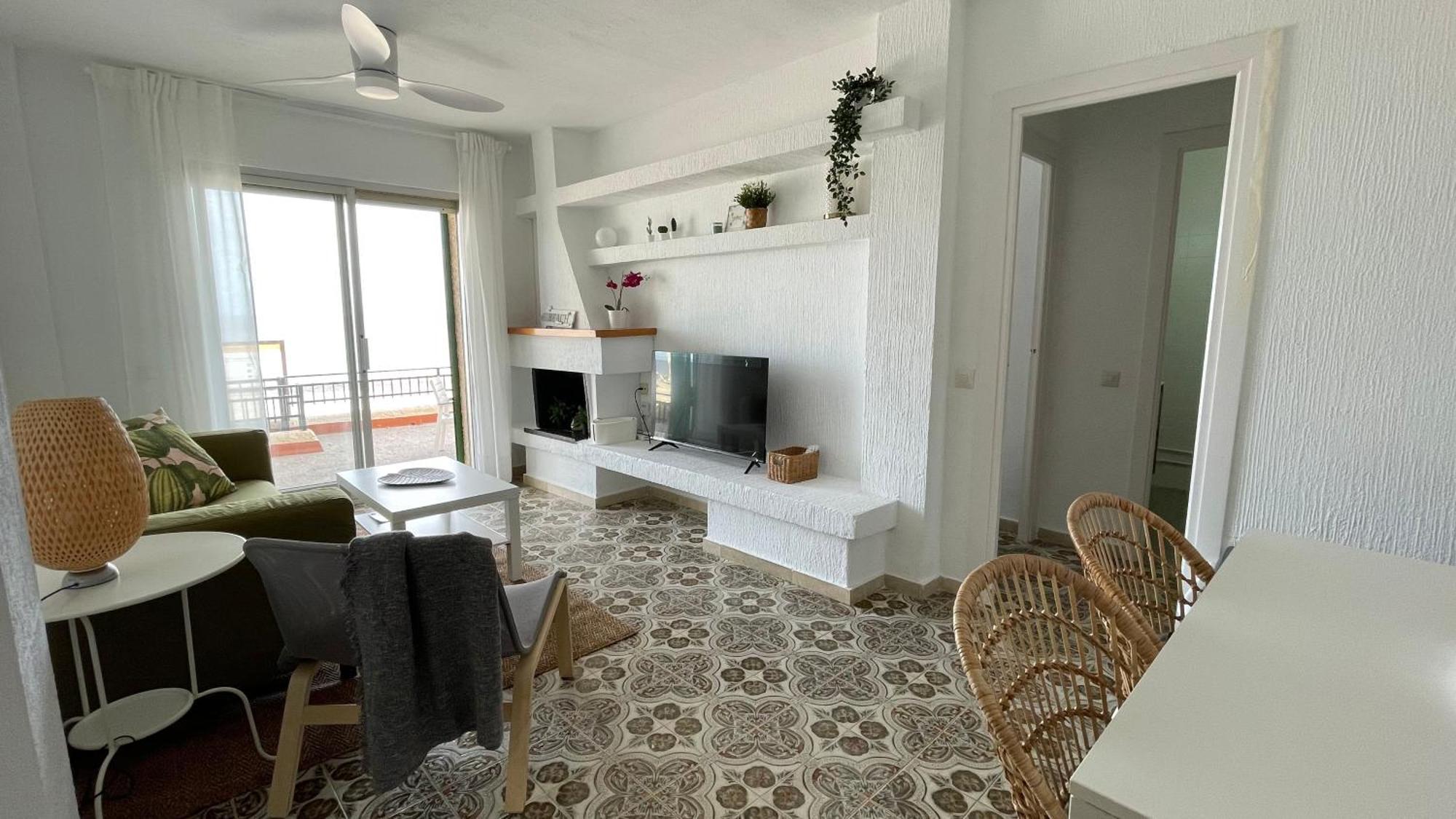 Charming Beachfront Apartment Murcia Exterior photo