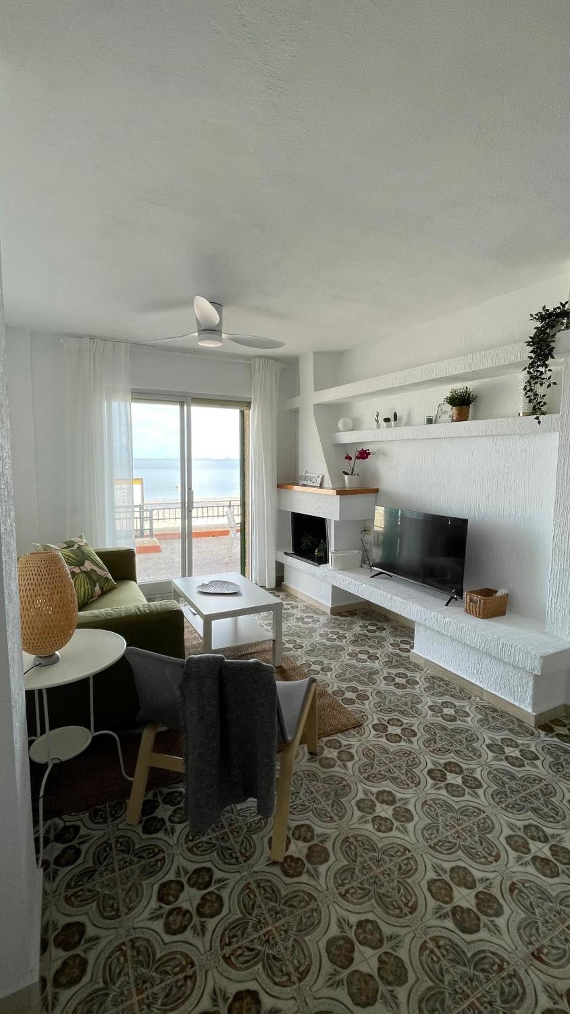 Charming Beachfront Apartment Murcia Exterior photo